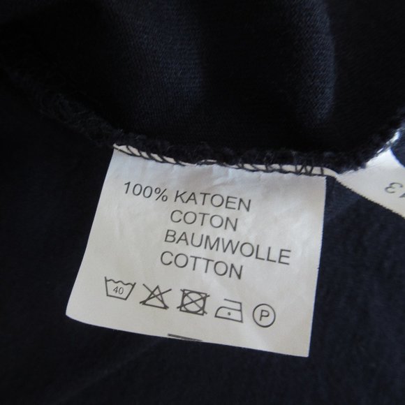 ULYSSE NARDIN Women's T-Shirt Size S Short Sleeve Embroidered Logo Cotton Blue - Picture 11 of 11